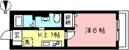 リヴェール永山 107号室 間取り