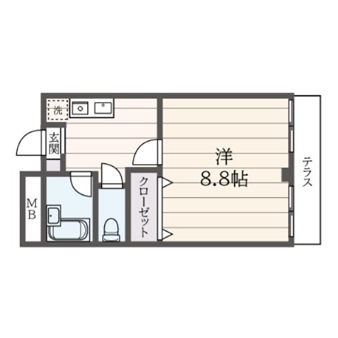あずさ壱番館  107号室 間取り