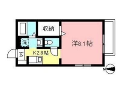 ユーフォリア 108号室 間取り