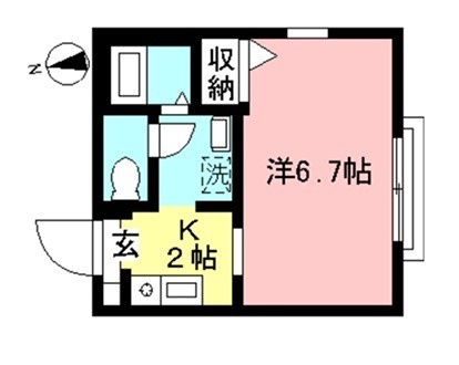 パインヴィラージュ 201号室 間取り