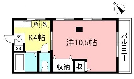 フェリオ日野 205号室 間取り