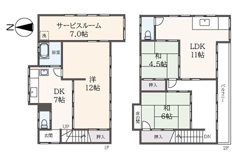 八王子市寺町戸建 間取り