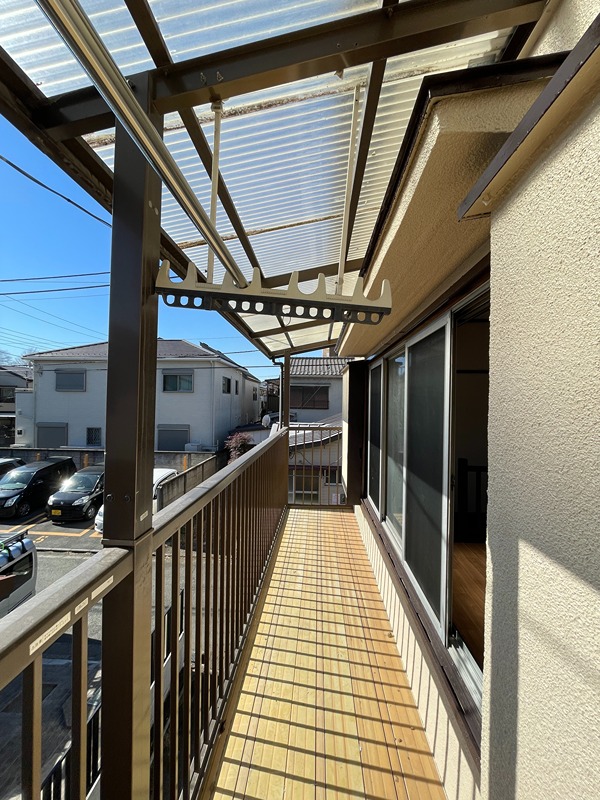 八王子市寺町戸建 ベランダ