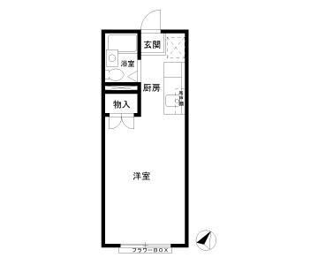 エステートピア旭 101号室 間取り