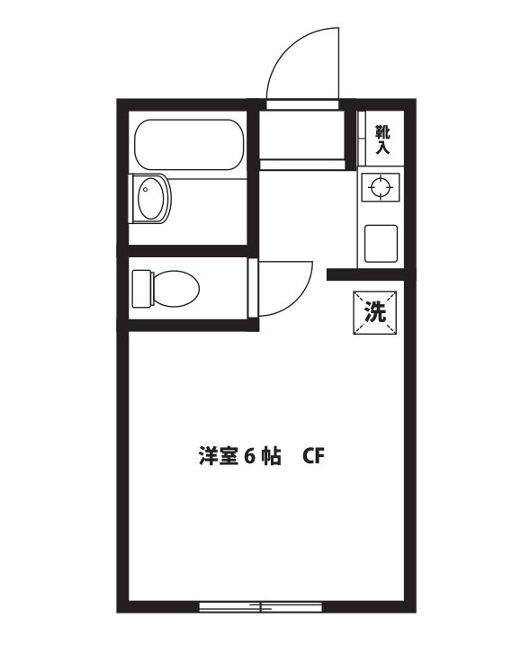 パールハウス 103号室 間取り