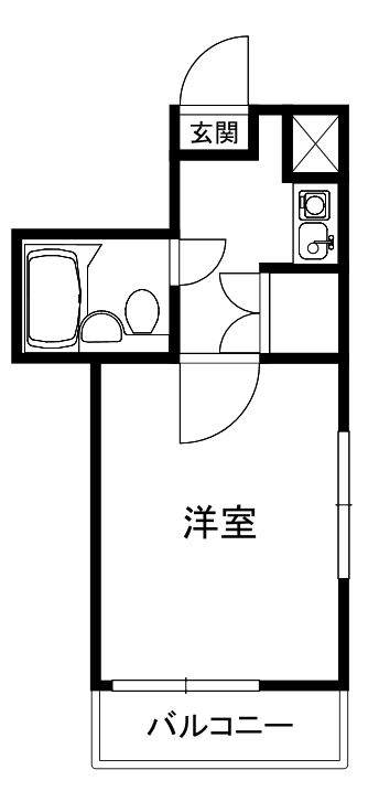 ベルトピア小田急相模原Ⅲ 201号室 間取り