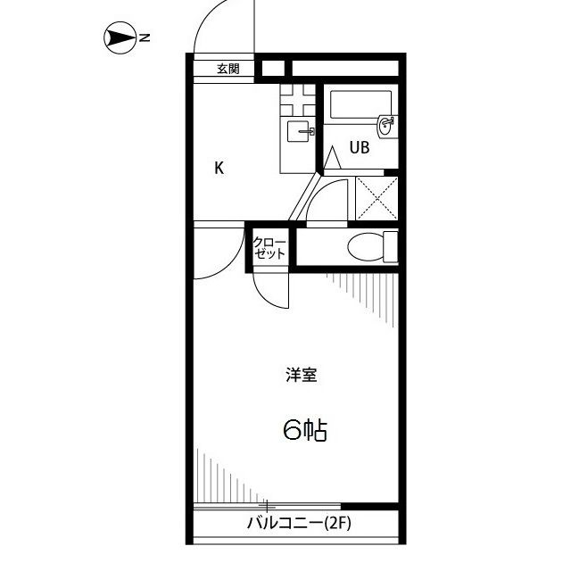 アムールK 103号室 間取り