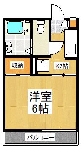 シャトル森野 103号室 間取り