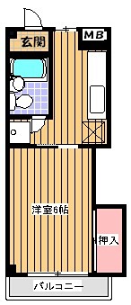 メゾングリーンライフ   103号室 間取り