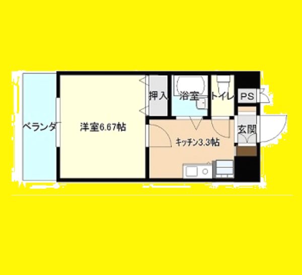 ホワイトパレス万年青  503号室 間取り