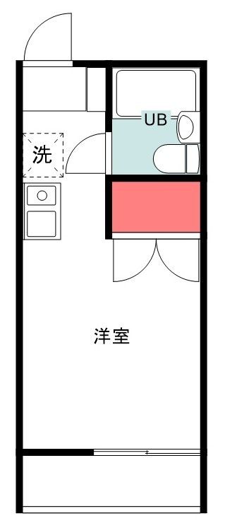 コンフォスタジオ永山 107号室 間取り