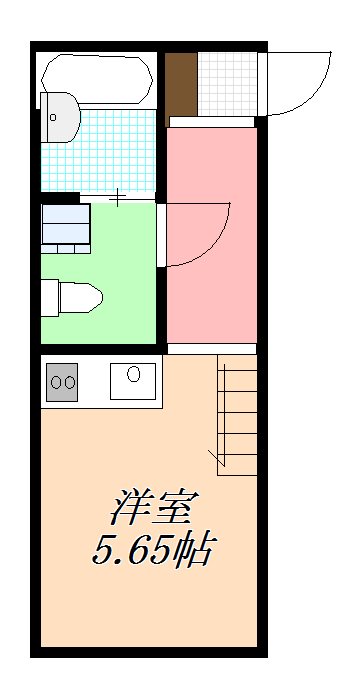 プランドール 201号室 間取り