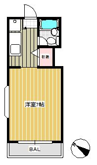 ヴァンベールTATE 512号室 間取り