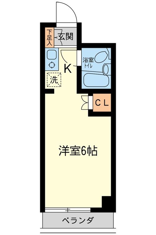 ルミエール八王子 413号室 間取り