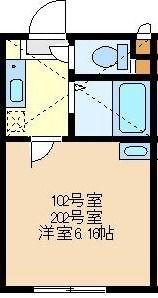 きららふちのべ 102号室 間取り