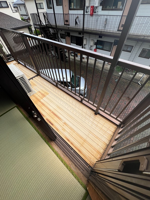 たちばなハイツC ベランダ