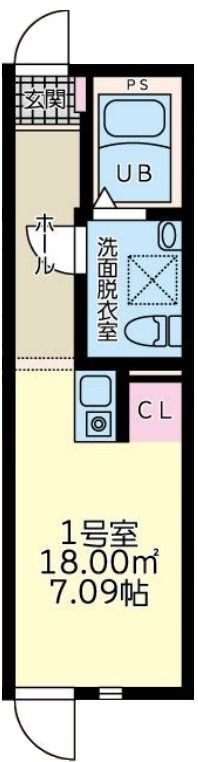 RDワン 101号室 間取り