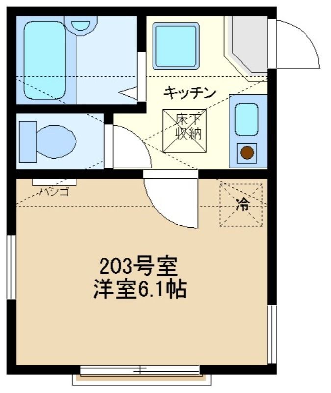 フェリーチェ 203号室 間取り