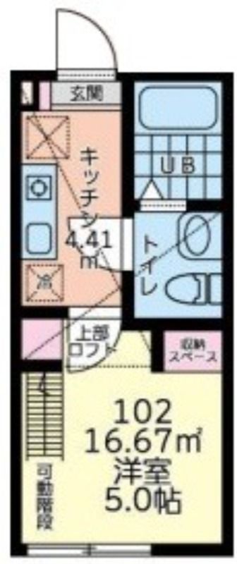 sentiero 102号室 間取り
