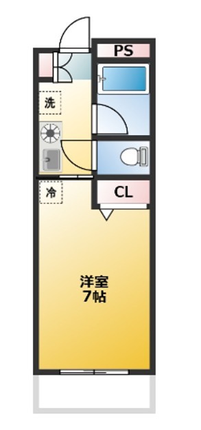 来夢一番館 403号室 間取り
