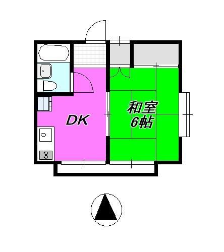 モリベハイツ 205号室 間取り