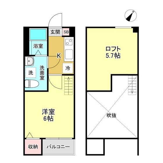 Buena Vida 202号室 間取り