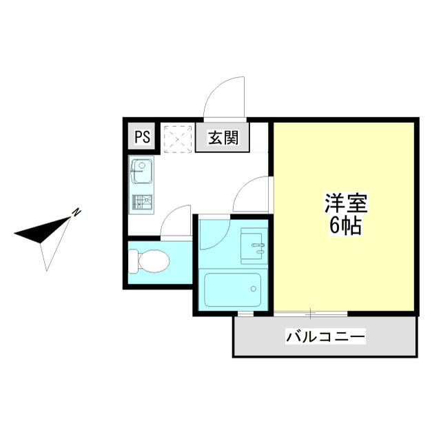 オオタニビル 205号室 間取り