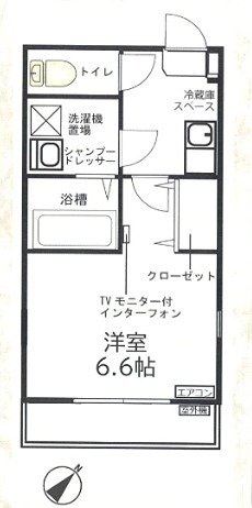 クレフラスト東淵野辺 101号室 間取り