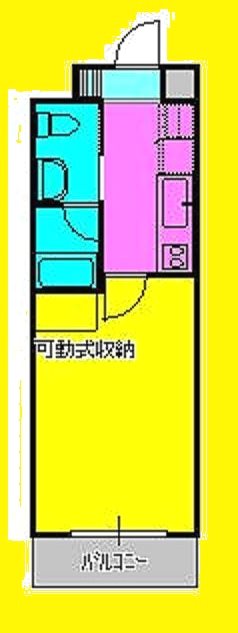 矢部３丁目マンション  102号室 間取り