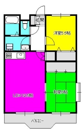 オリーブコート  101号室 間取り