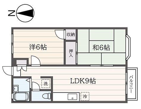 シャルムセゾン 205号室 間取り