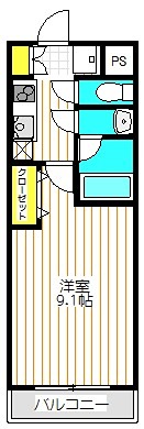 ミミエデン  303号室 間取り