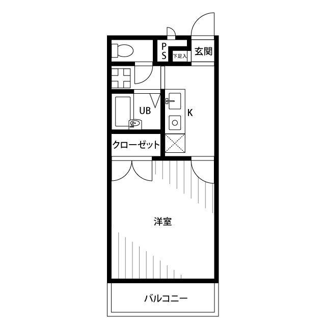 アンプルール ブワ レジェンド 203号室 間取り