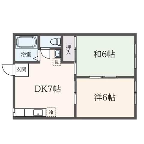 ファミール海老名 202号室 間取り