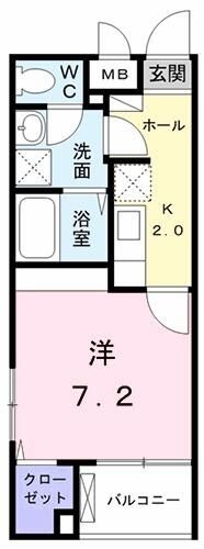 ピアヌーラ矢部 403号室 間取り