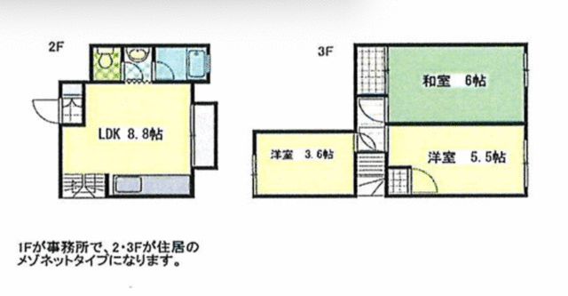 大地ビル 202号室 間取り