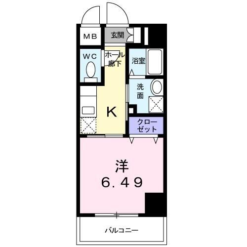 キアーラ 401号室 間取り