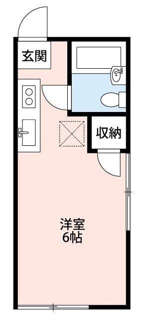 エクセルストリーム 104号室 間取り