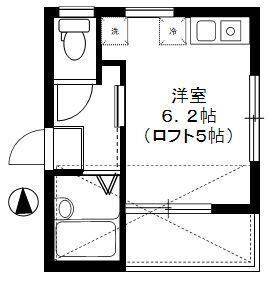 ロバリア古淵 205号室 間取り