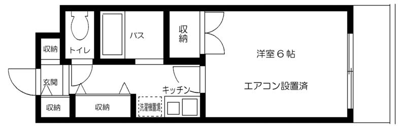 ベルハイツ３　 308号室 間取り