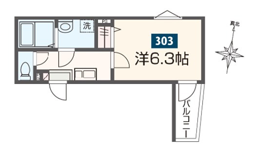 MELDIA上溝Ⅲ  間取り図