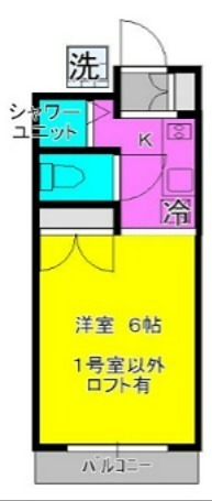 ホワイトハイツ  203号室 間取り