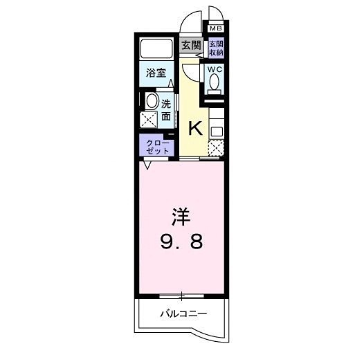 サンリットガーデン 102号室 間取り