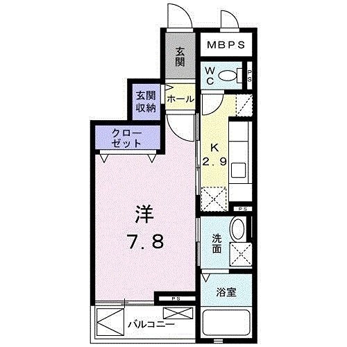 フォンターナⅡ 302号室 間取り