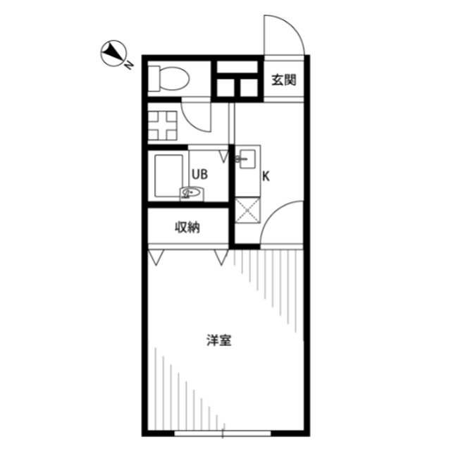 アムール 琴 205号室 間取り