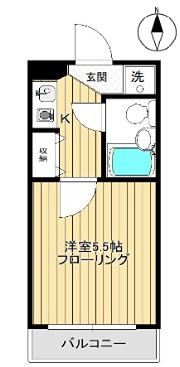 メゾンうちで相模原 303号室 間取り
