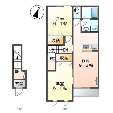 ファインハイムＳＡＴＯ　Ⅰ  207号室 間取り