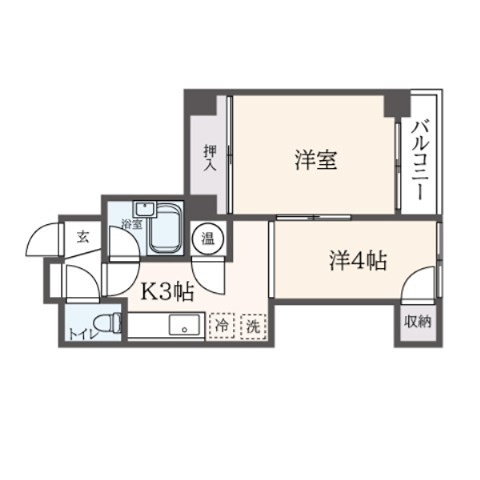 プラザサイトウ 401号室 間取り