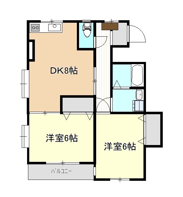 メゾン鈴樹 201号室 間取り