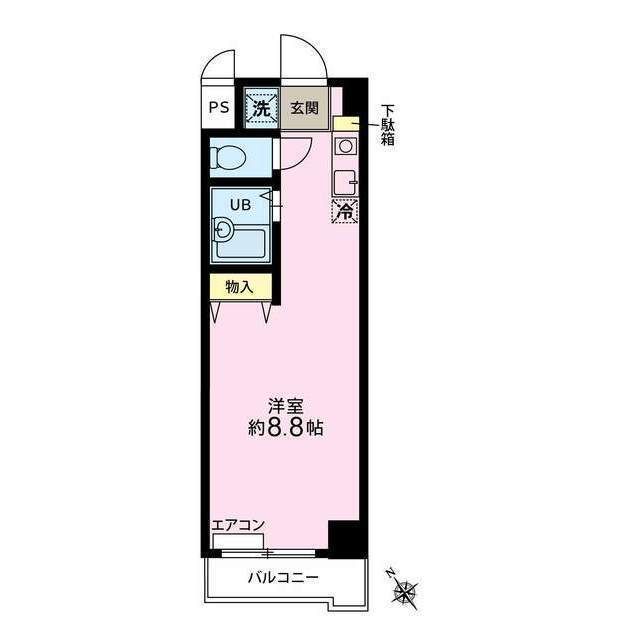 メゾンゼルコーワ 407号室 間取り